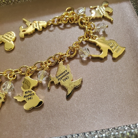 The Bradford Exchange Disney Mickey Mouse Through the Years Charm Bracelet - Picture 16 of 16